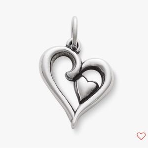 James Avery Joy of my heart charm & fine curb chain